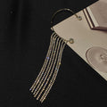 Elegant and simple long tassel earrings