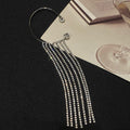 Elegant and simple long tassel earrings